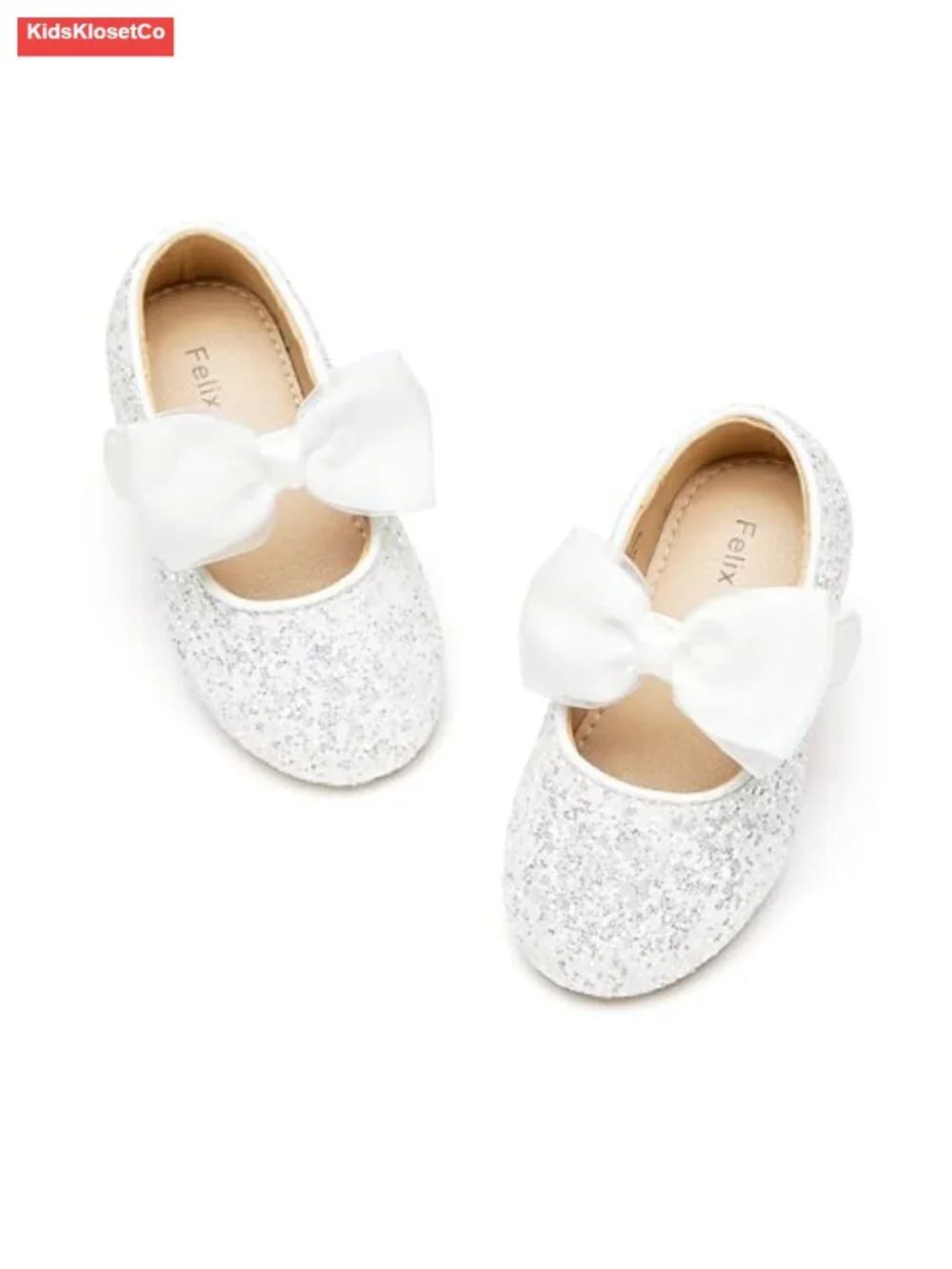 Girls Ballet Flats Dress Shoes Non-Slip Microfiber Wedding Party